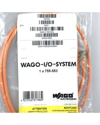 WAGO 3-Leiter-Verbindungskabel 755-550 OVP