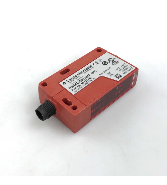 Leuze electronic Reflex-Lichtschranke RK46C.DXL3/4P-M12 50125752 GEB