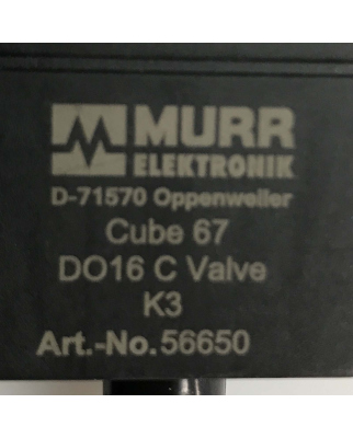 MURR ELEKTRONIK Kompaktmodul Cube67 DO16 C Valve K3 56650 OVP