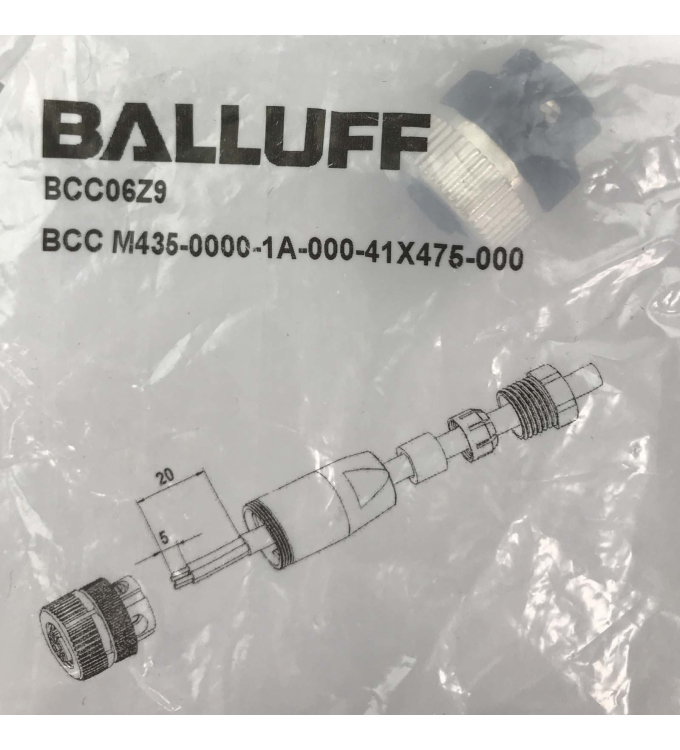Steckverbinder Neu OVP Balluff BCC06Z9 BCC M435-0000-1A-000-41X475-000 