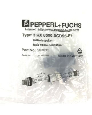 Pepperl+Fuchs Kabelstecker 3RX8000-0CD55-PF 563015 OVP