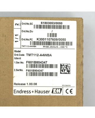Endress+Hauser Hutschienen-Temperaturtransmitter...