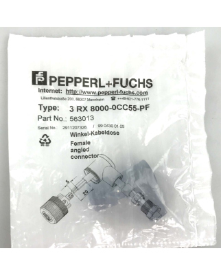 Pepperl+Fuchs Winkel-Kabeldose 3RX8000-0CC55-PF 563013 OVP