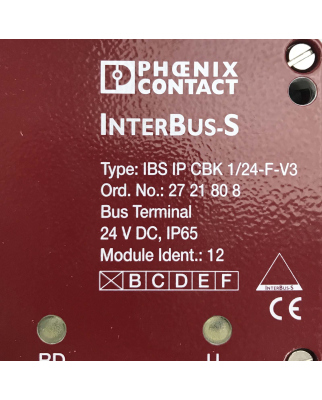 Phoenix Contact Anschaltbaugruppe IBS IP CBK 1/24-F-V3...