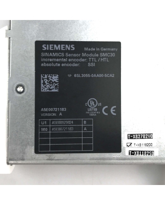 Siemens Sinamics Sensor Module SMC30 6SL3055-0AA00-5CA2 Ver.A TESTED& NEUWERTIG | IK Industry Siemens Sinamics Sensor Module SMC30 6SL3055-0AA00-5CA2 Ver.A TESTED& NEUWERTIG | IK Industry