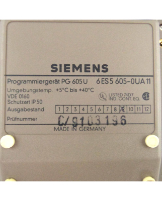 Siemens Simatic PG 605 U 6ES5 605-0UA11 GEB