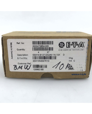 E-T-A Elektronischer Sicherungsautomat ESX10-S127-DC24V-1A-10A (2Stk.) OVP