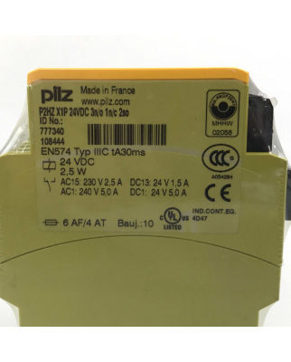 Pilz Sicherheitsschaltgerät P2HZ X1P 24VDC 3n/o 1n/c...