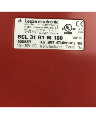 Leuze Barcodeleser BCL 31 R1 M 100 50036275 GEB