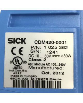 Sick Anschlussmodul CDM420-0001 P/N 1025362 NOV