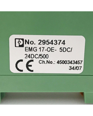 Phoenix Contact Solid-State-Relaismodul EMG 17-OE-5DC/24DC/500 2954374 NOV