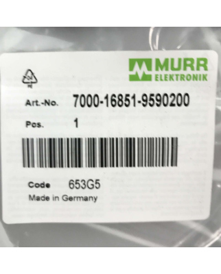MURR ELEKTRONIK Verbindungskabel M16 Stecker einseitig 7000-16851-9590200 OVP