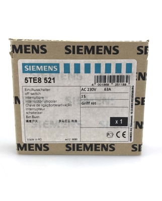 Siemens Ausschalter 5TE8521 OVP