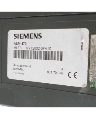 Simatic MOBY ASM470 6GT2002-0FA10 GEB