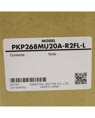 ORIENTAL MOTOR Schrittmotor PKP268MU20A-R2FL OVP
