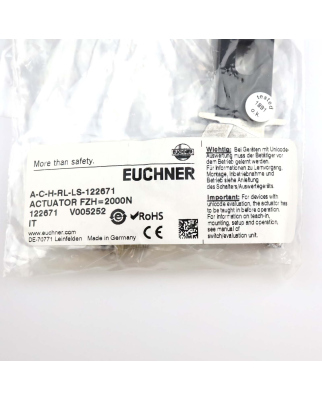 Euchner Radiusbetätiger A-C-H-RL-LS-122671 OVP