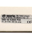 di-soric Laser-Einweglichtschranke OEV 40 K 2000 P3K OVP