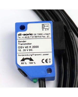 di-soric Laser-Einweglichtschranke OSV 40 K 2000 OVP