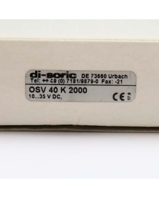 di-soric Laser-Einweglichtschranke OSV 40 K 2000 OVP