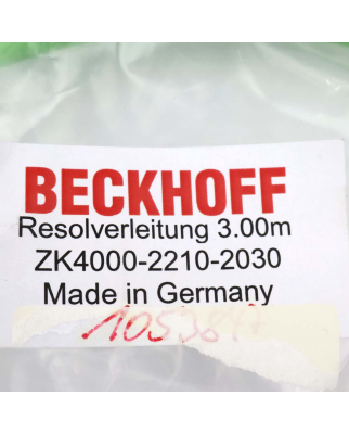 Beckhoff Resolverleitung ZK4000-2210-2030 3m OVP