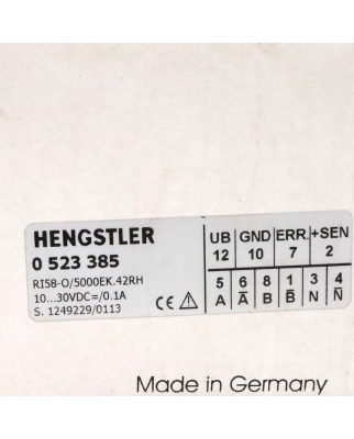 Hengstler Inkremental-Drehgeber RI58-O/5000EK.42RH 0 523 385 OVP