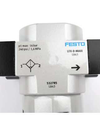 Festo Aktivkohlefilter LFX-1/2-D-MAXI 532785 NOV