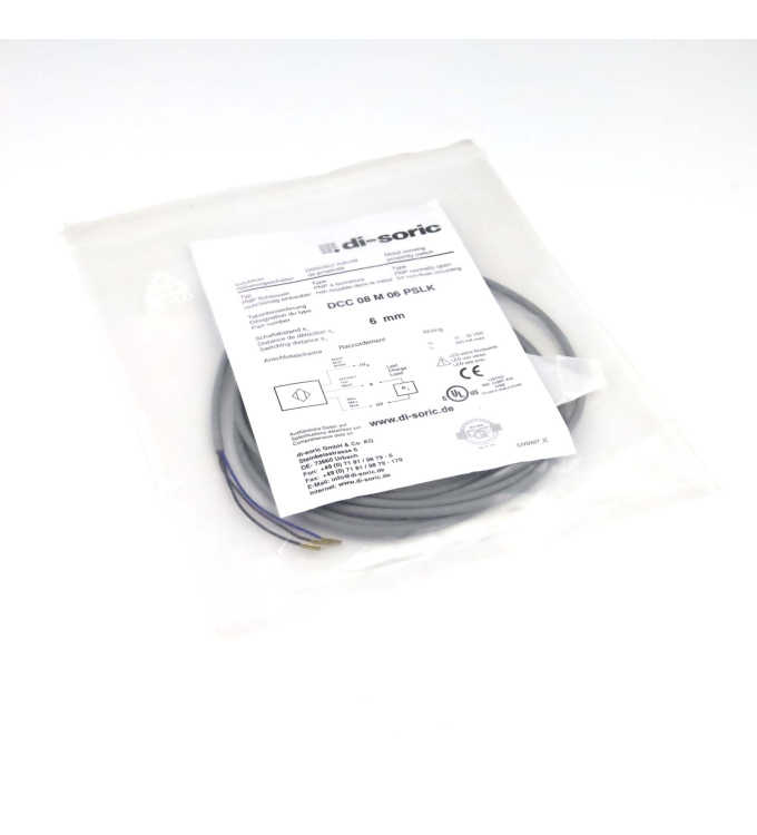 di-soric Näherungssensor DCC 08 M 06 PSLK OVP
