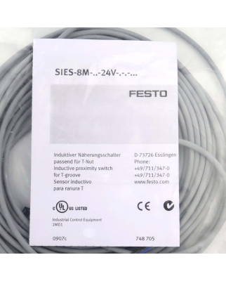 Festo Näherungsschalter SIES-8M-PO-24V-K-7,5-OE 551391 OVP
