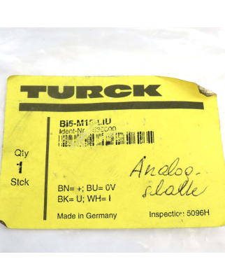 Turck Induktiver Sensor Bi5-M18-LIU 1536000 OVP