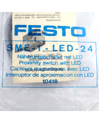 Festo SME-1-LED-24 10418 Nährungsschalter Proximity Switch 