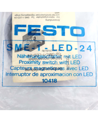 Festo Näherungsschalter SME-1-LED-24 10418 OVP