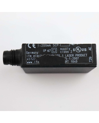 ifm Laser-Reflexlichtschranke OJ5014 OJPLFPKG/FO/AS GEB