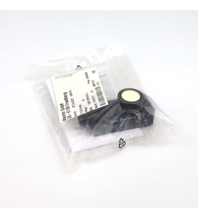 Baumer electric Ultraschall 2-Punkt-Näherungsschalter UZDK 30P6104/S14 10159712 OVP