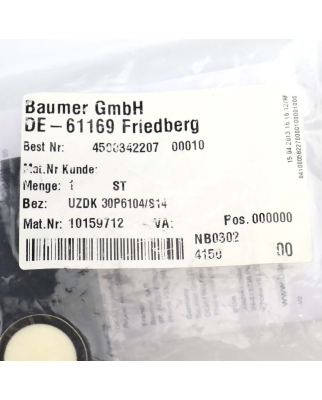 Baumer electric Ultraschall...