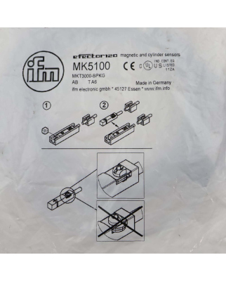 ifm T-Nut-Zylindersensor MK5100 MKT3000-BPKG OVP