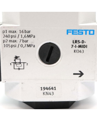 Festo Druckregelventil LRS-3/8-D-7-O-I-MIDI 194641 NOV