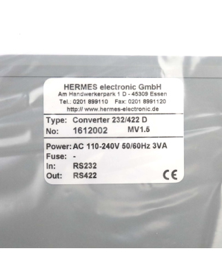 Hermes electronic Schnittstellenkonverter 232/422D NOV