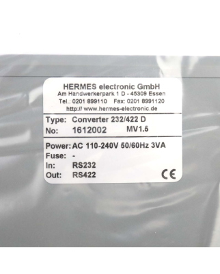 Hermes electronic Schnittstellenkonverter 232/422D NOV