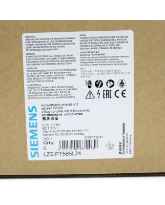 Siemens Steckrelais LZS:PT5B5L24 (3Stk.) OVP