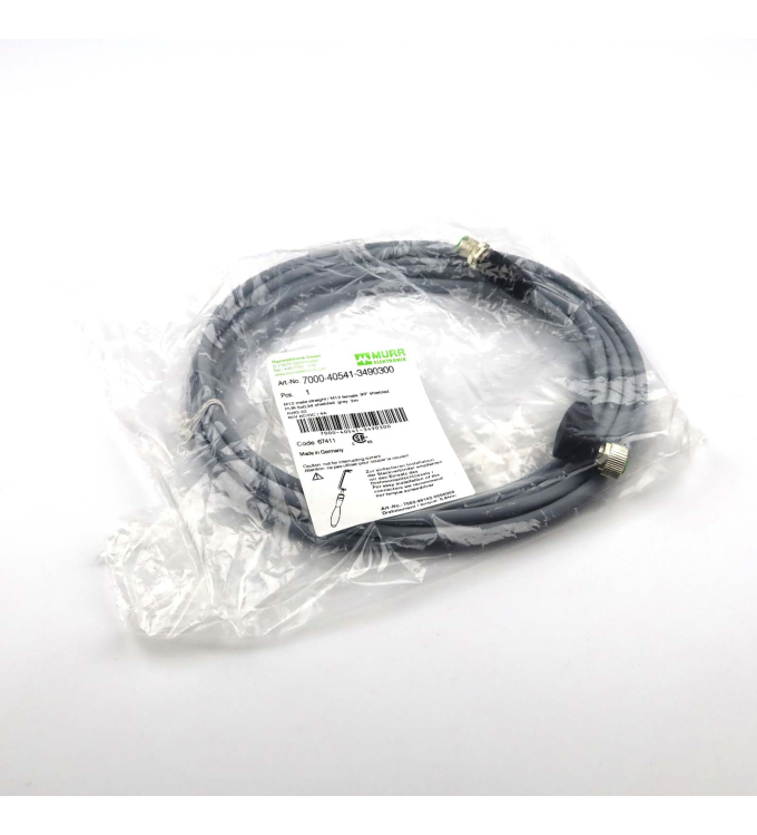MURR ELEKTRONIK Verbindungskabel M12 St. M12 Bu. 7000-40541-3490300 OVP