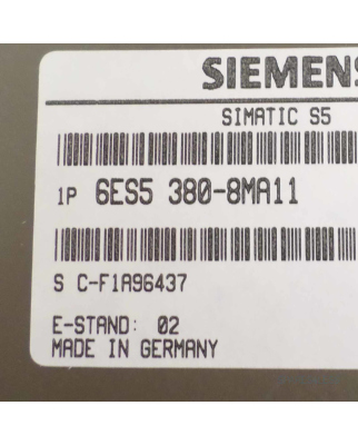 Simatic S5 Timerbaugruppe 6ES5 380-8MA11 OVP