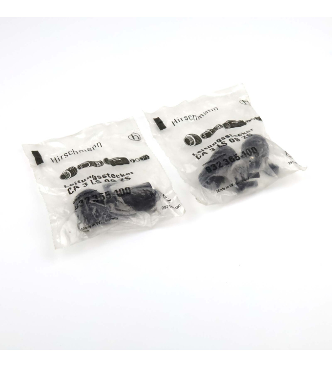 Hirschmann Leitungsstecker CA 3 LS 09 ZS 932365-100 (2Stk) OVP