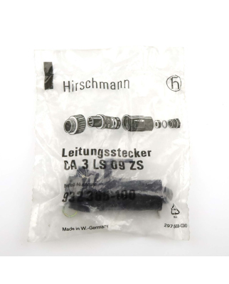 Hirschmann Leitungsstecker CA 3 LS 09 ZS 932365-100 (2Stk) OVP