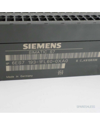 Siemens 6es7 193-1fl60-0xa0 Zusatzklemme Simatic DP for sale online 