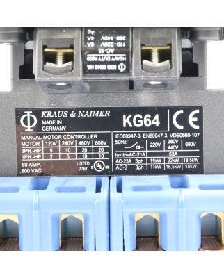 Kraus&Naimer Haupt-/NOT-AUS-Schalter KG64B.T106/D-A056.E OVP