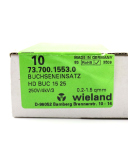 Wieland Buchseneinsatz HD BUC 15 25 73.700.1553.0 (10Stk.) OVP