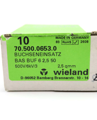 Wieland Buchseneinsatz BAS BUF 6 2,5 50 70.500.0653.0...