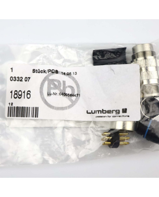 Lumberg Rundsteckverbinder 033207 18916 OVP