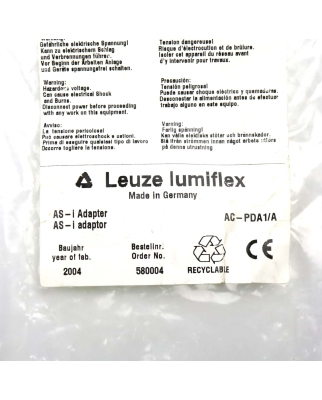 Leuze AS-Interface AC-PDA1/A 580004 OVP