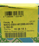 Phoenix Contact Einbausteckverbinder SACC-DSIV-M12MS-5CON-L180-SI 1528183 (5Stk.) OVP